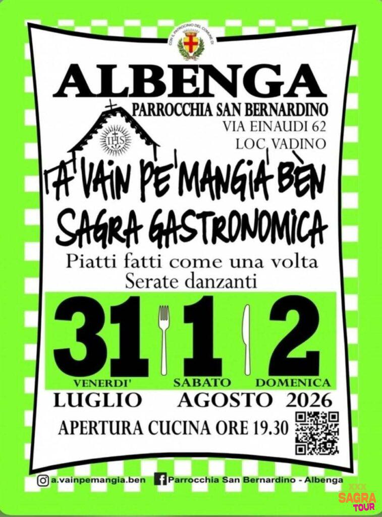 Sagra Gastronomica “A’ Vain Pe’ Mangia Ben”