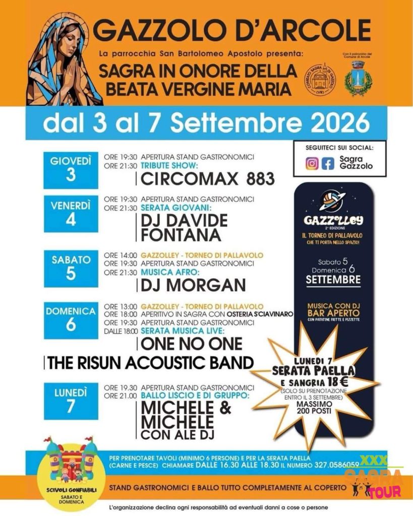 Sagra in onore della Beata Vergine Maria