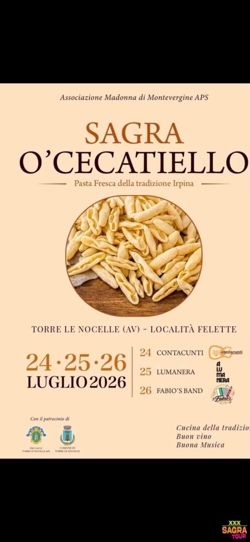 locandina sagra o’ cecatiello torre le nocelle