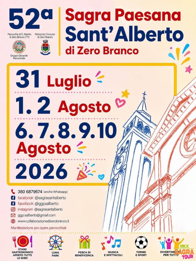 locandina sagra paesana di sant’alberto zero branco