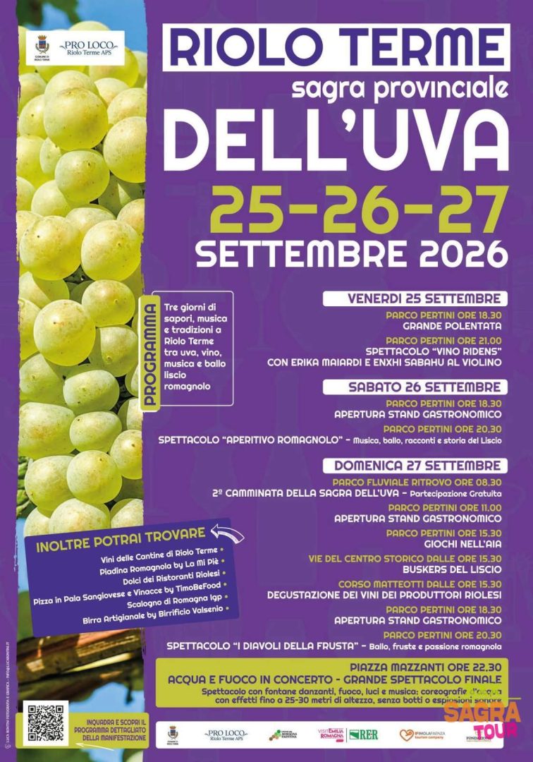 locandina sagra provinciale dell’uva riolo terme
