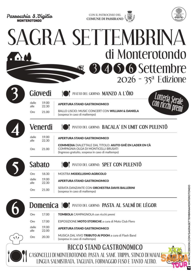 locandina sagra settembrina monterotondo