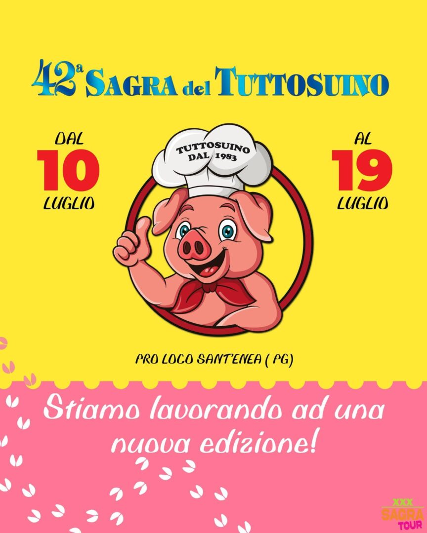 locandina sagra tutto suino sant'enea