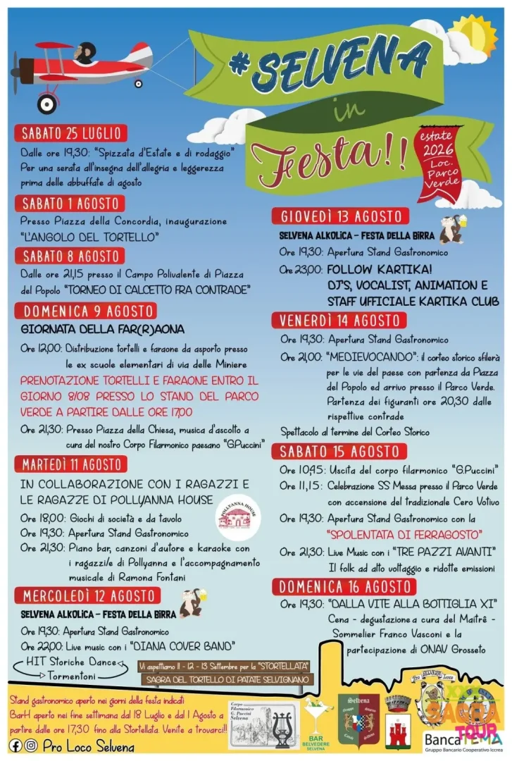 locandina selvena in festa selvena