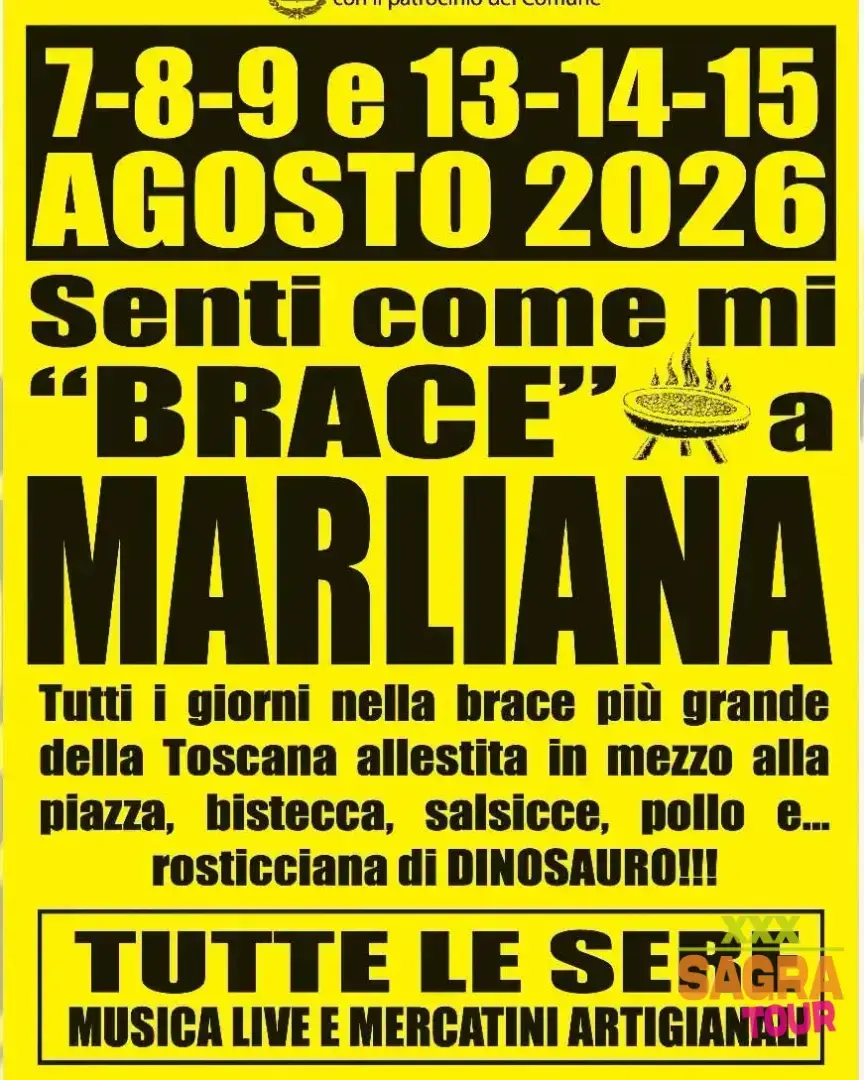 locandina senti come mi “brace” marliana