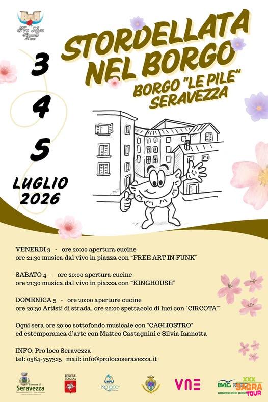 Manifesto Stordellata nel Borgo - Seravezza