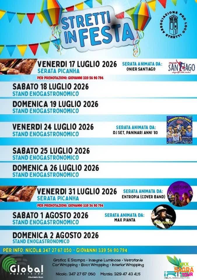 locandina stretti in festa eraclea