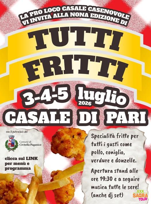Manifesto Tutti Fritti - Casal di Pari