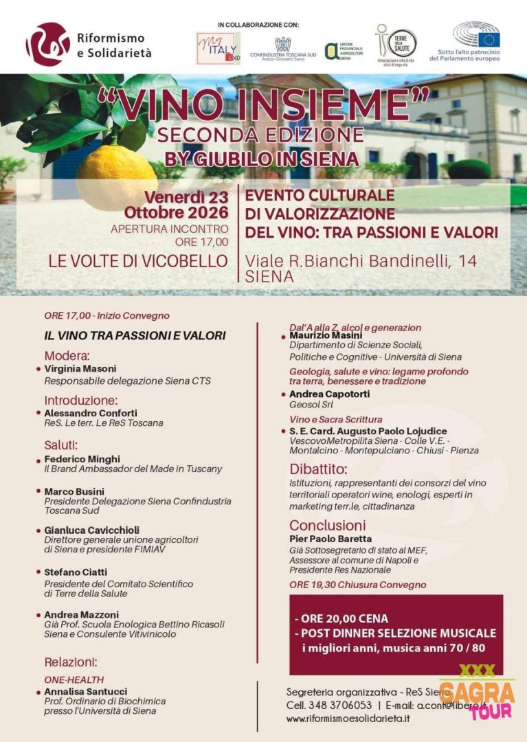 locandina vino insieme siena